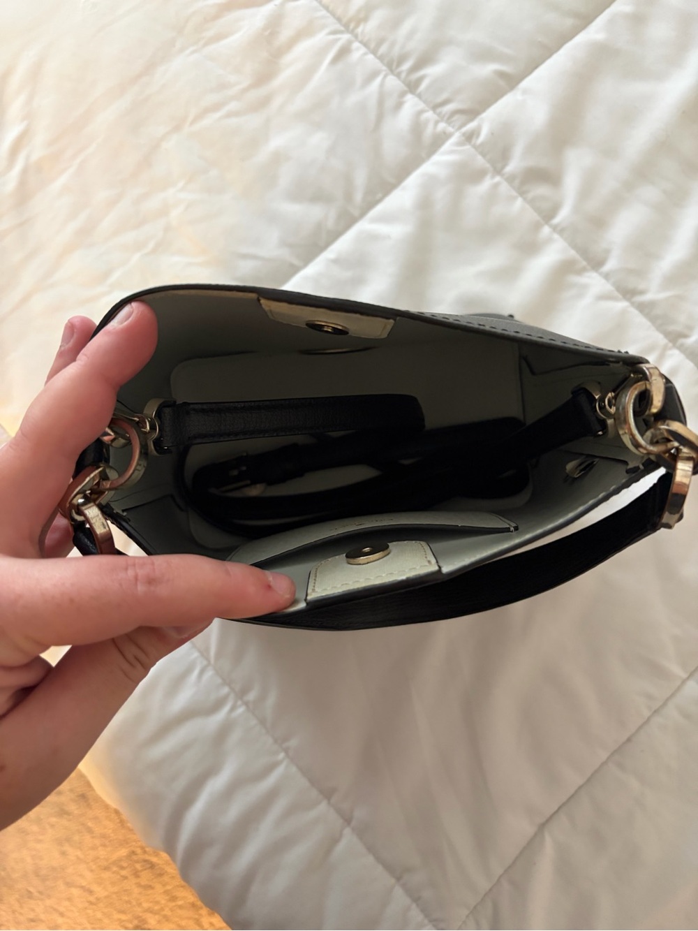 Kate Spade Darcy Black Leather Crossbody Bucket Bag - Picture 7 of 7